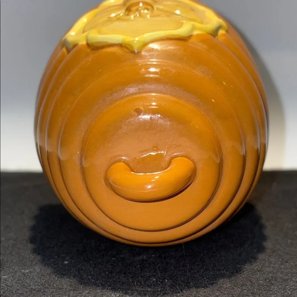 Boston Warehouse Ceramic Beehive Jar in Glossy Amber
